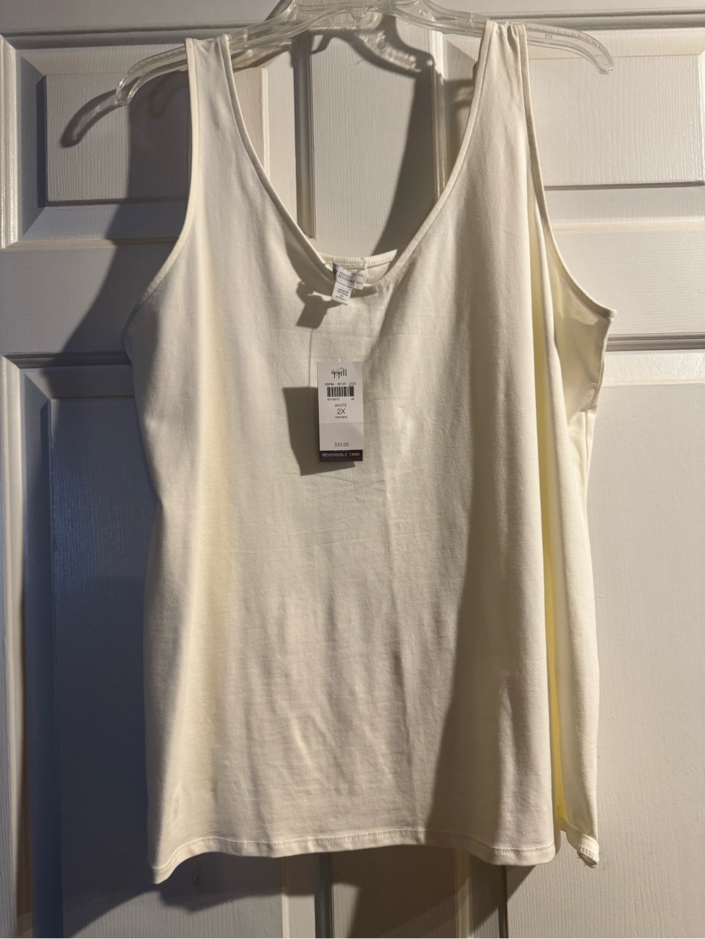 Women’s Cream V-Neck Tank Top